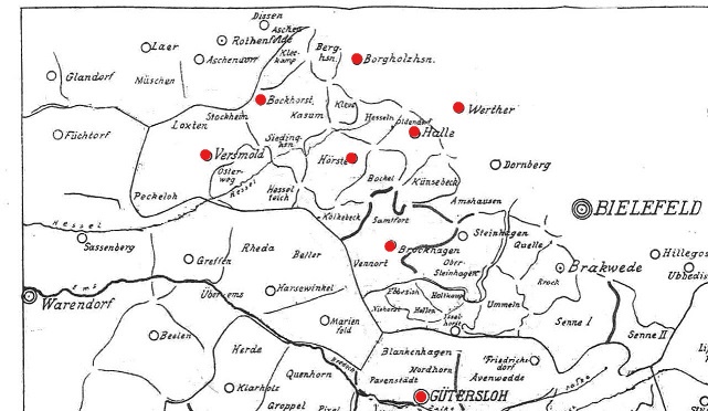 map of Guetersloh