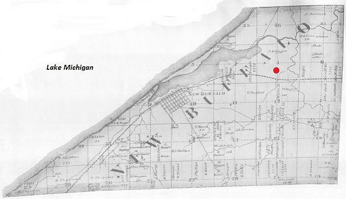 Land map of New Buffalo